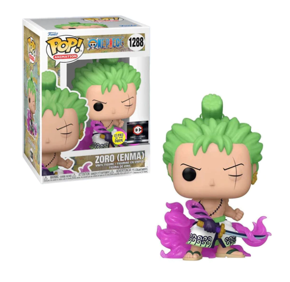 POP! One Piece - Zoro Enma Glow In The Dark #1288 Chalice Exclusive