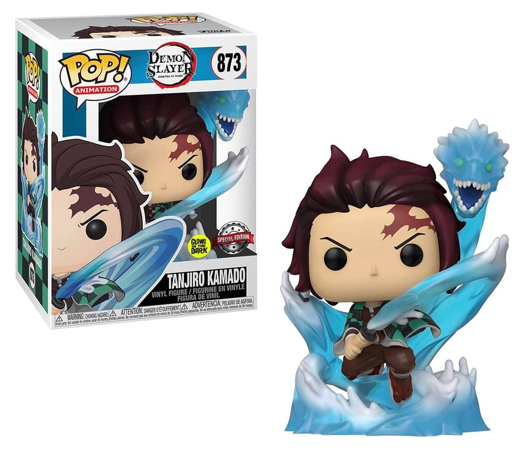 POP! Demon Slayer - Tanjiro Kamado Water Dragon Glows In Dark #873 Special Edition Exclusive
