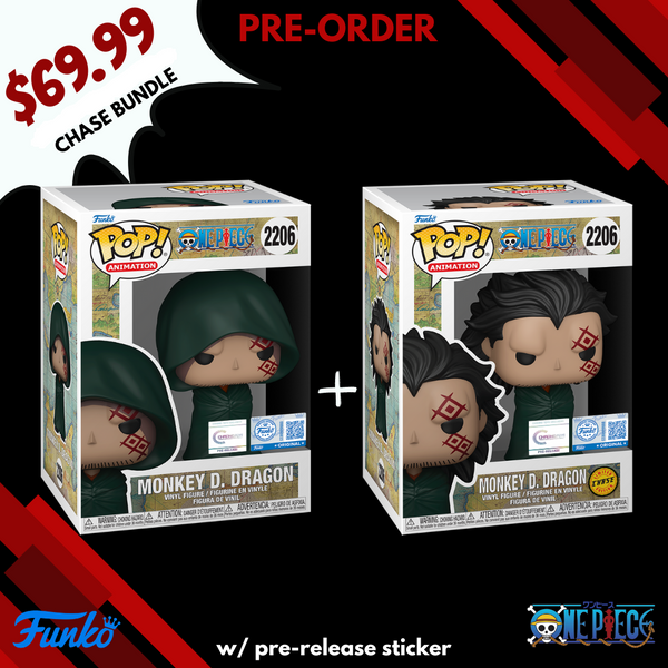 PRE-ORDER: Funko Pop! Chrono Toys Exclusive: One Piece Monkey D. Dragon - Chase Bundle (PR)
