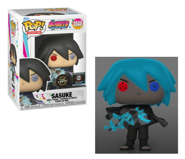 POP! Boruto Naruto Next Generation - Sasuke Glow In The Dark #1040 Chase Bundle Chalice Exclusive