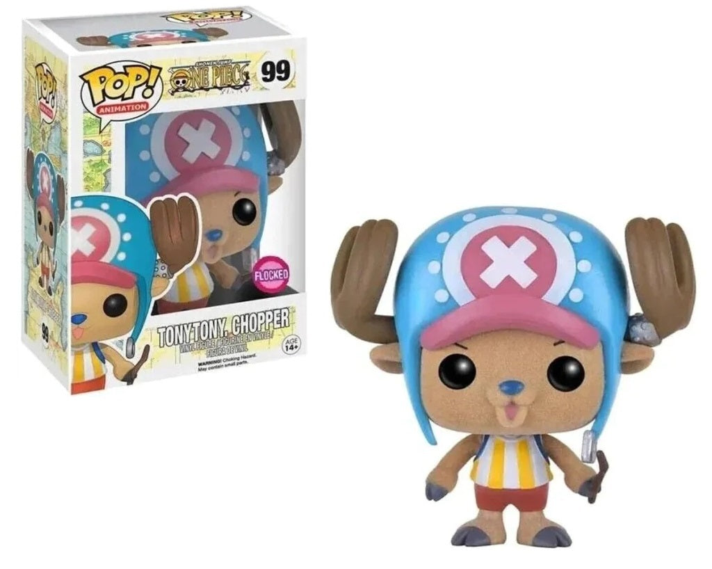 POP! Animation One Piece Tony Tony. Chopper Flocked