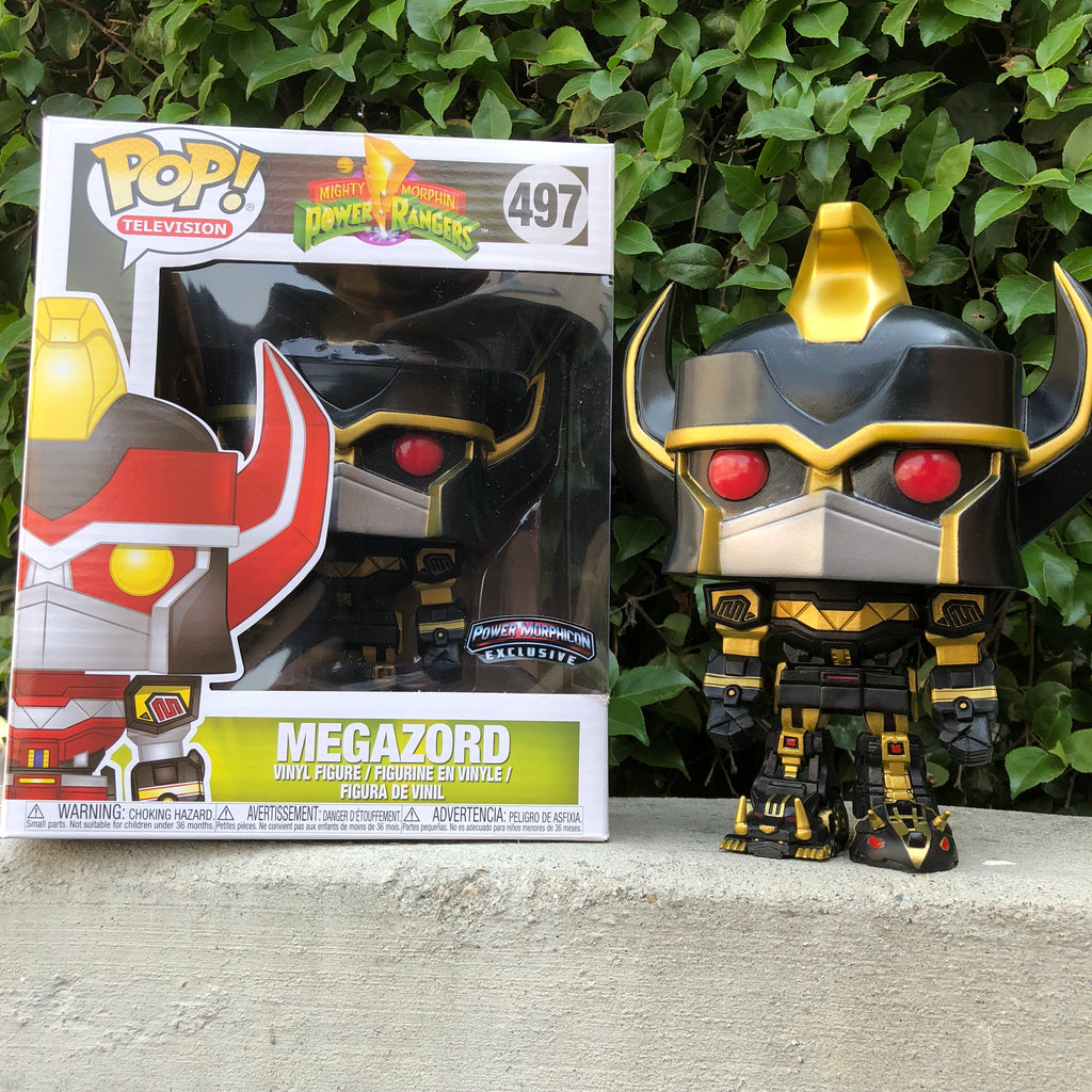 POP! TV - Power Rangers - Megazord Black & Gold - Power MorphicCon Exclusive w/ Acid-Free Protector