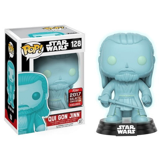 POP! Star Wars - Qui Gon Jinn Glow in the Dark - 2017 Galactic Convention Exclusive
