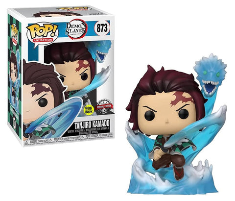 POP! Demon Slayer - Tanjiro Kamado Water Dragon Glows In Dark #873 Special Edition Exclusive