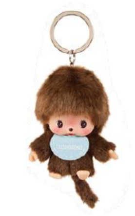 Sekiguchi Monchhichi -  Bebichhichi Mascot Boy Keychain 4.5"