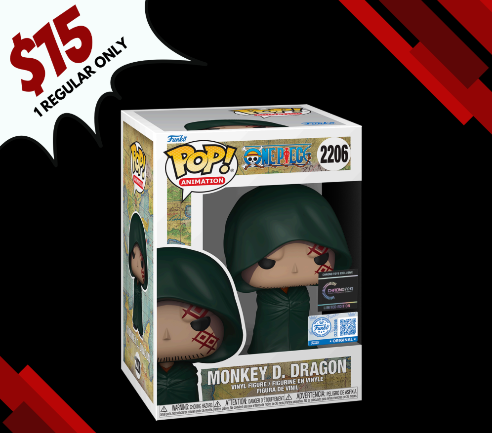 Funko Pop! Chrono Toys Exclusive: One Piece Monkey D. Dragon - Non-Chase