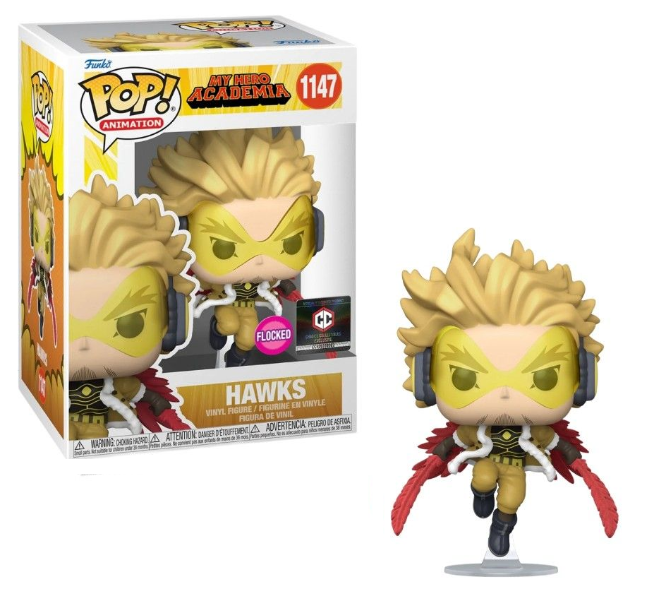 【未開封】ヒロアカ ホークス　pop funko Flocked Hawks POP! My Hero Academia - Hawks Flocked #1147 Chalice