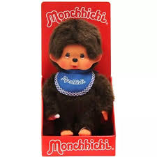 Sekiguchi Monchhichi - Classic Boy With a Blue Bib 8"