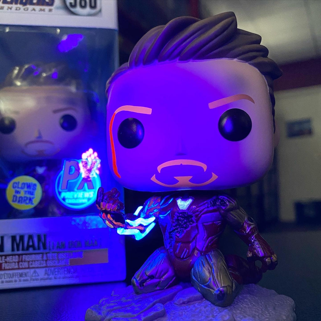 Funko Pop Marvel Avengers Endgame I am Iron Man Glow