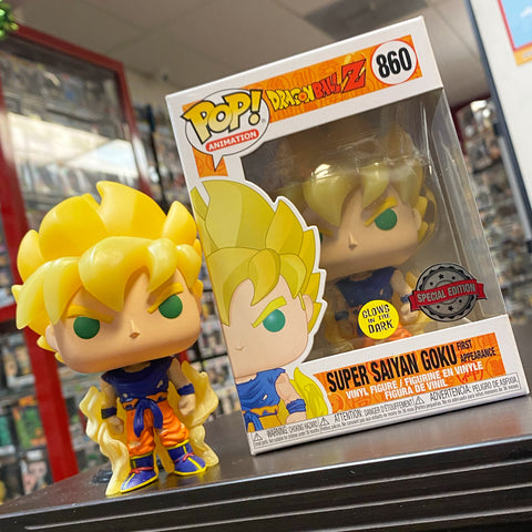 POP! Dragon Ball Z - Super Saiyan Goku First Appearance Glows In The Dark Special Edition / Go Calendar Exclusive