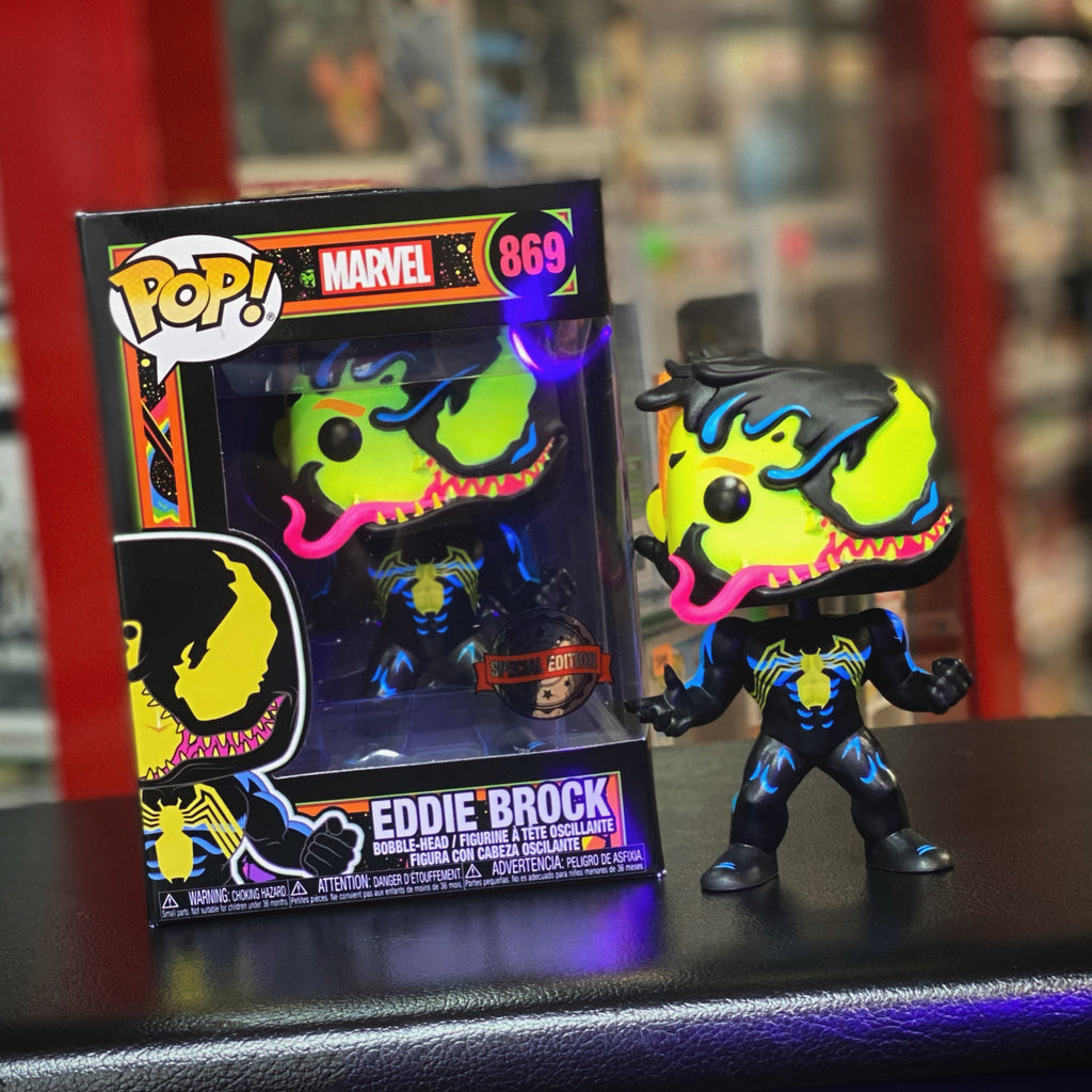 POP! Marvel Venom Eddie Brock Blacklight - Special Edition Exclusive