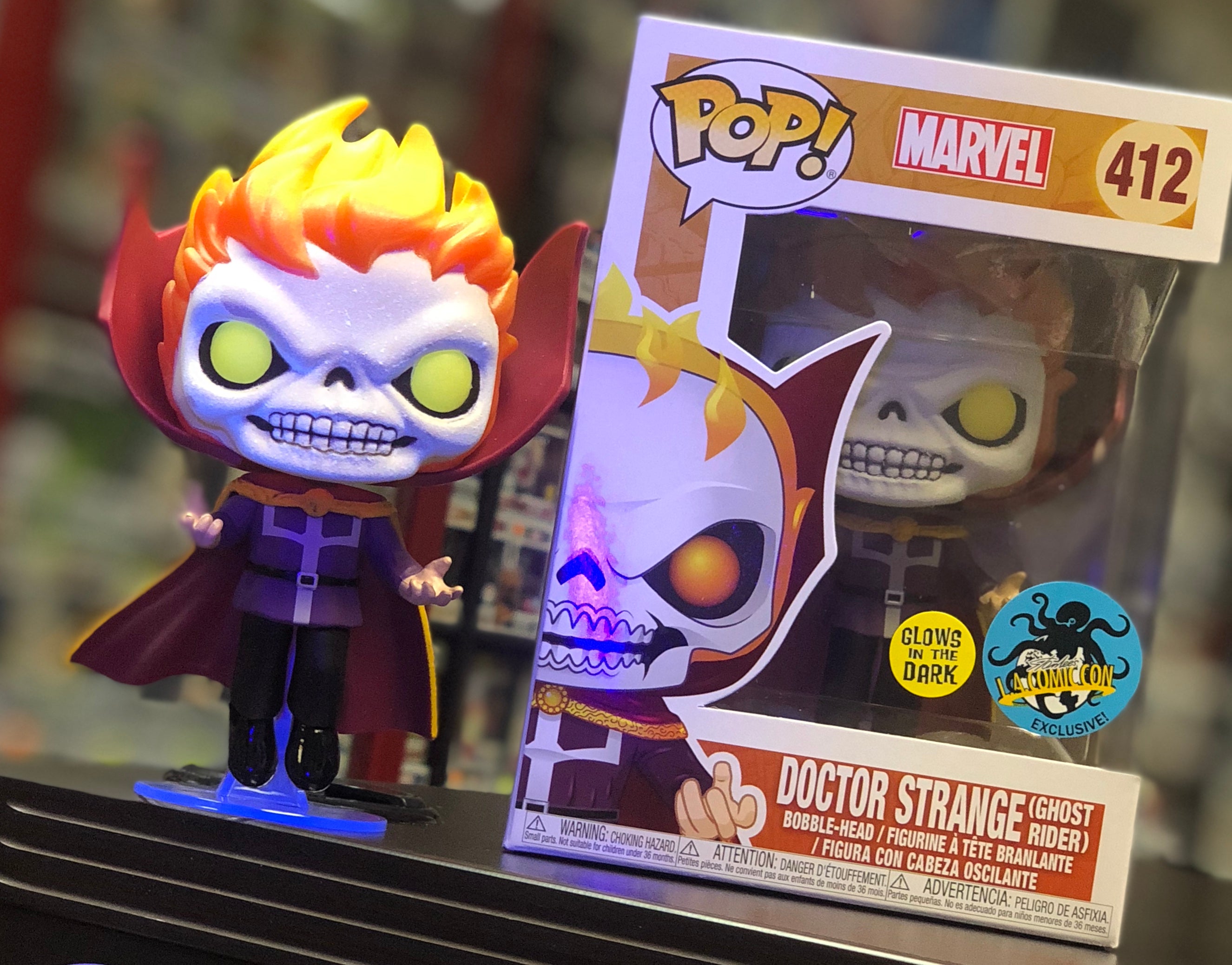 ファンコPOP! ドクターストレンジ (ゴーストライダー) Amazon.com: Funko Pop! Marvel #412 Doctor Strange Ghost