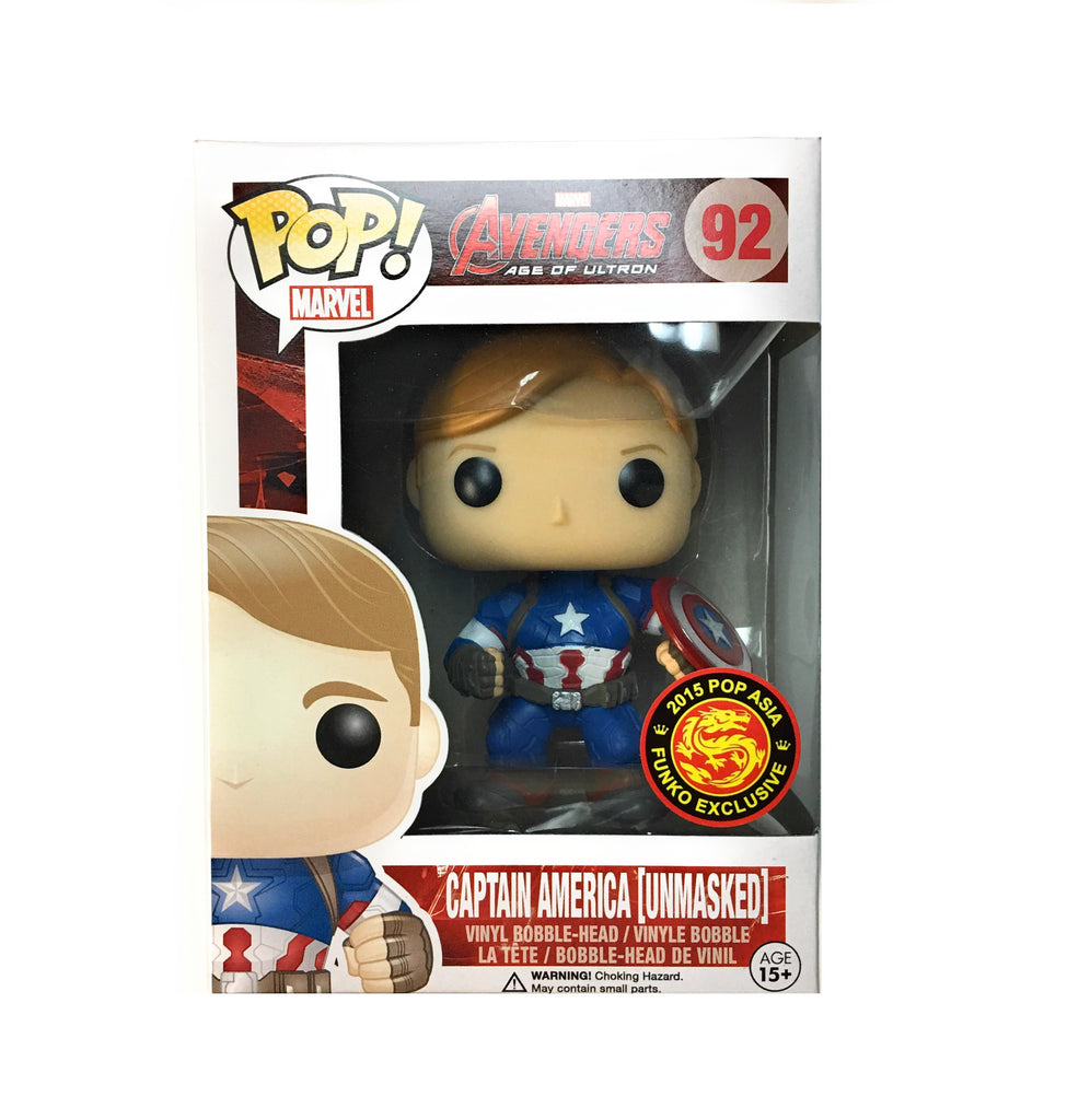 POP! Marvel - Avengers - Captain America Unmasked - 2015 Convention Exclusive