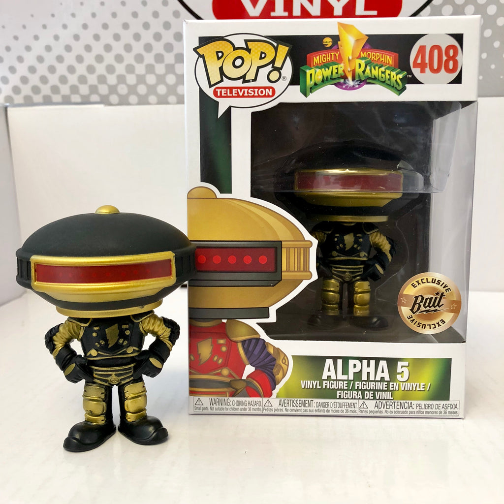 POP! Mighty Morphing Power Rangers Alpha 5 Black & Gold - BAIT SDCC Exclusive
