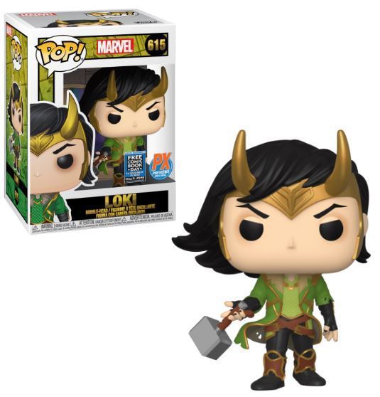 POP! Marvel - Loki with Mjolnir - PX Preview Exclusive
