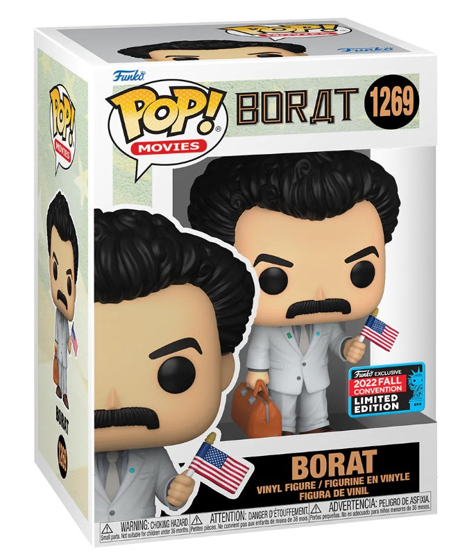 Pre-Order: Borat - Borat with Flag NYCC 2022 Fall Convention Exclusive Pop! Vinyl