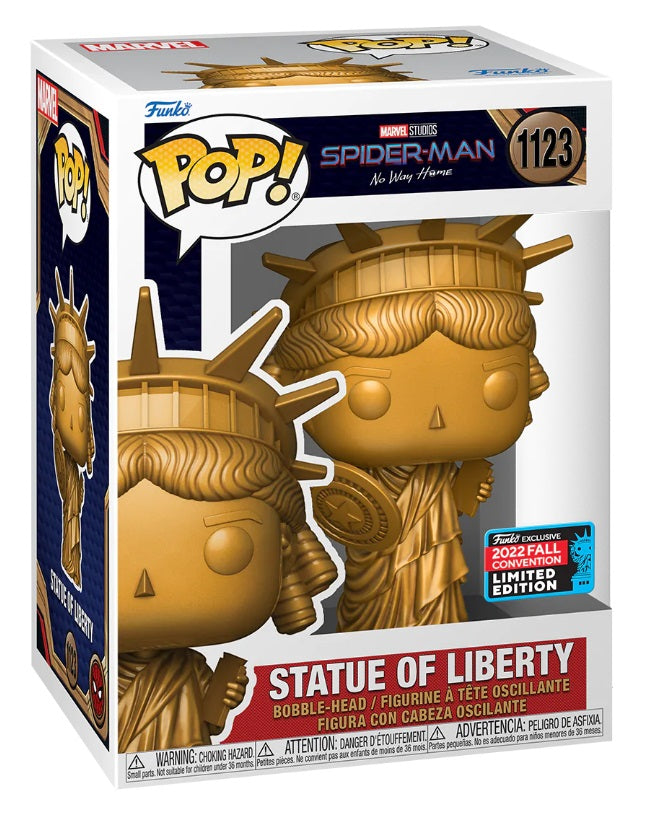 Pre-Order: Spiderman: No Way Home - Statue of Liberty - NYCC 2022 Fall Convention Exclusive Pop! Vinyl