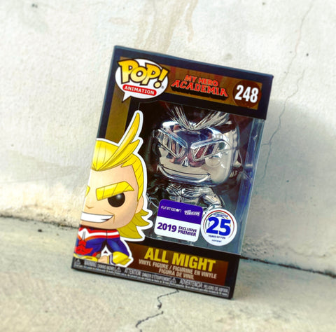 POP! My Hero Academia - All Might Silver Chrome - NYCC FUNIMATION EXCLUSIVE