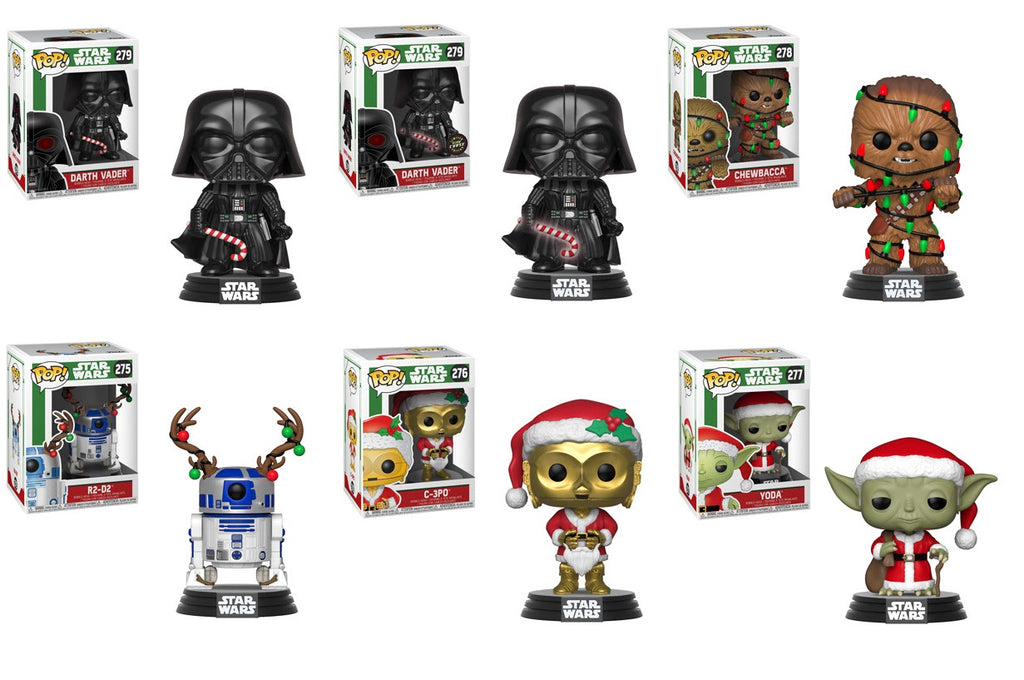 POP! Star Wars Holiday Set of 6 Complete Chase Bundle